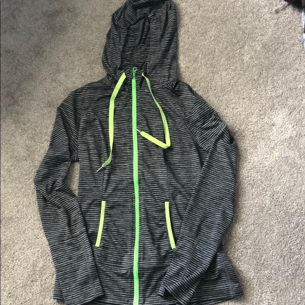 Lukka space dye striped hoodie